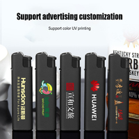 Briquet à Cigare Noir Étoile Flamme Rose 2025 avec Logo Personnalisé, Briquet à Flamme de Haute Qualité, Briquet à Gaz Économique pour Cigarette, Entièrement Personnalisable