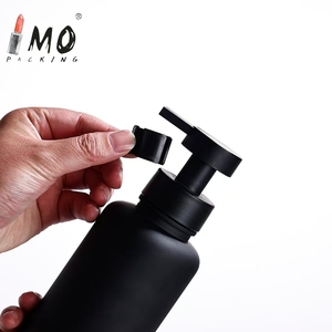 Botella desinfectante de manos esmerilada de 500ml con bomba de espuma, pulverizador, champú grueso y botella de embotellado de loción para máscara de ojos - Product Image 3