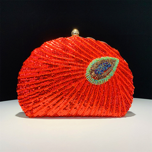 OC4311 Luxury Crystal Shell Shape Evening <strong>Bags</strong> <strong>for</strong> Women <strong>Wedding</strong> Party <strong>Clutch</strong> Purse Elegant Handbag - Product Image 5
