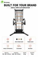 Machine de Pilates Reformer Commerciale en Bois d'Érable Antidérapante et Durable avec Tour à Double Poulie Réglable pour Équipement de Fitness en Studio OEM