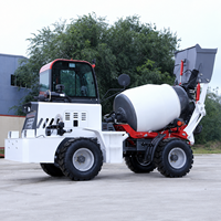 Petit camion malaxeur à béton autochargeur, mini malaxeur à ciment mobile 1m3 2m3 3m3, fourniture d'usine
