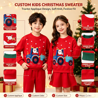 Sweat-shirt à manches longues pour homme, enfant et garçon, personnalisé, brodé, imprimé, coupe ajustée, nouveau style, design de Noël