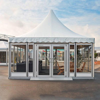 Équipement de location de fête tente pagode pergola cadre en aluminium grande tente de camping tente de bâche de restaurant