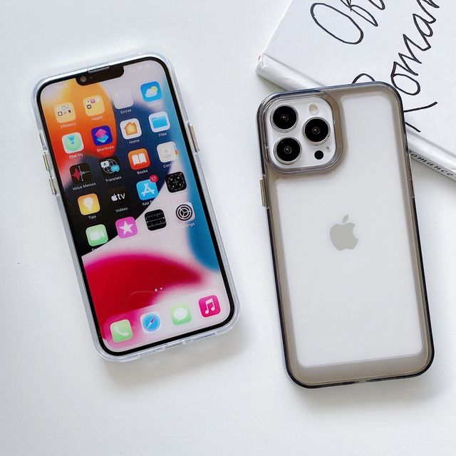 Clear iphone case for 17promax 16 15 14promax  Jelly Color Transparent Shockproof Phone case Wholesale