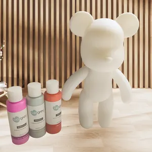 Popular Design Diy Fluid Violence Bear Paint Non-toxic Paint Pour Bear Set