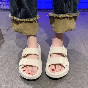 Sandales ouvertes en EVA personnalisées avec logo, confortables, semelle antidérapante, pantoufles d'intérieur pour hommes et femmes - Product Image 4