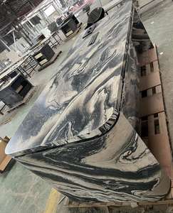 Moderno Piano di Lavoro in Marmo di Lusso Design Paesaggistico <span class=keywords><strong>Verde</strong></span> Naturale Isola <span class=keywords><strong>Cucina</strong></span> Bagno Top per Mobile Bagno in Marmo <span class=keywords><strong>Verde</strong></span> - Product Image 3