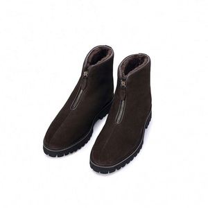 Botas de Nieve Británicas de Primavera/Verano para Oficina y Trabajo, con Cordones, Punta Cuadrada, Antideslizantes, Transpirables, con Suela Gruesa de Goma - Product Image 5