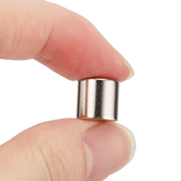 Aimant cylindrique puissant en néodyme 10 mm x 10 mm, grade N35 N52, aimant permanent en terres rares pour expériences scientifiques et outils de bureau
