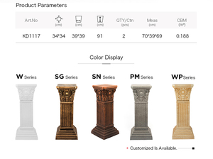 Tượng cột La Mã bằng nhựa, cột Hy Lạp bằng nhựa resin làm chậu hoa trang trí sân vườn - Product Image 5