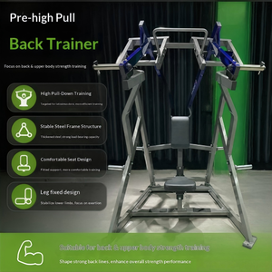 Machine Iso-Latérale à Charge de Plaques pour Gymnase Commercial – Pulldown Frontal pour Entraînement de la Force du Dos avec Prise <span class=keywords><strong>Sous</strong></span>-<span class=keywords><strong>Main</strong></span> - Product Image 3