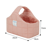Sac de rangement pour couches en tissu de coton doux, pliable, portable, pour la crèche, personnalisable, multifonctionnel