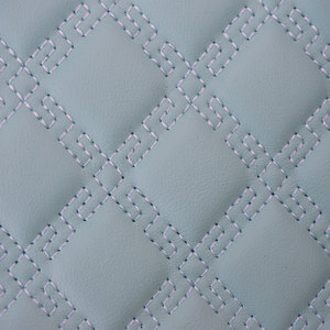 CIGNO Cuir <span class=keywords><strong>synthétique</strong></span> PVC épaissi, brodé en usine, imperméable, avec support en <span class=keywords><strong>mousse</strong></span> matelassé, pour sellerie automobile, meubles, chaises et sacs - Product Image 1