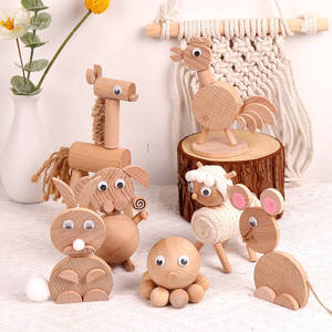 Animaux en bois à faire soi-même, matériel de maternelle, enfants à faire soi-même, ensemble de jouets animaux en bois stéréoscopiques à faire soi-même - Product Image 1