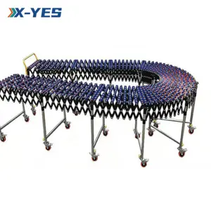 Mesin Sistem Mesin Gravitasi Fleksibel Kontainer Loader Mesin Konveyor Kecil Shandong