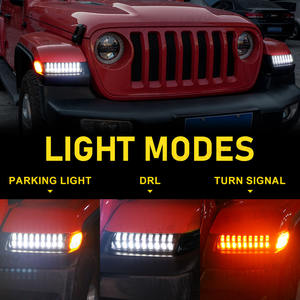 ไฟใหม่สำหรับรถ Wrangler <span class=keywords><strong>JL</strong></span> ปี 2018-2019 ไฟวงแหวน 12V 6000K แบบไหล ไฟเลี้ยว ไฟตัดหมอก ไฟเดย์ไลท์ - Product Image 2