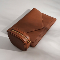 Funda de Piel Sintética para Portátil de 13-14 Pulgadas, Impermeable, Protectora, con Organizador de Cables, Portadocumentos, Resistente a Impactos y Duradera