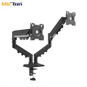 Versatile Adjustable Portable Dual Gas Spring Monitor Arm Gaming Dual Monitor <b>Stand</b> - Product Image 3