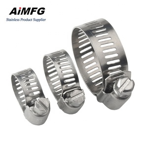<strong>Pipe</strong> <strong>Clip</strong> Clamp Hydraulic Stainless Steel <strong>Pipe</strong> Clamp <strong>25mm</strong> American Type Hose Clamp Abrazaderas De Acero Inoxidable - Product Image 3