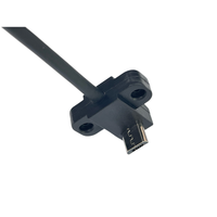 Câble micro USB 2.0 personnalisé à angle droit de 90 degrés, mâle vers femelle