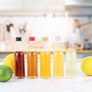 Vente Mini bouteilles en verre plat de 50ml vides pour vin Vodka Gin <span class=keywords><strong>rhum</strong></span> whisky café jus liqueur. Surface d'impression d'écran - Product Image 3