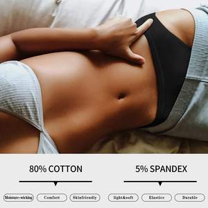 Hot Bán Hàng Phổ Biến Sexy Cộng Với Kích Thước Thấp Eo Thể Thao Phù Hợp Cotton Bikini Panty Tóm Tắt Thoải Mái Phụ Nữ Sexy Quần <span class=keywords><strong>L</strong></span>ót - Product Image 3
