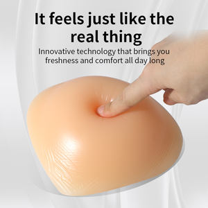 Xinxinmei oeme/odm แผ่นเสริมหน้าอก100% สีเบจซิลิโคนเทียมเต้านม <span class=keywords><strong>mastectomy</strong></span> แผ่นเสริมหน้าอกทรงสามเหลี่ยมสำหรับผู้หญิง200g-650g - Product Image 5