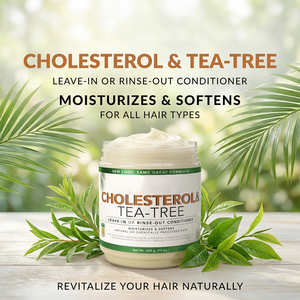 Après-shampoing revitalisant à l'huile d'arbre à thé, sans rinçage, lissant, à la kératine et végétalien bio pour réparer et revitaliser les cheveux abîmés - Product Image 3