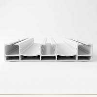 Rail de rideau triple en PVC robuste moderne, à 3 canaux, capacité de charge 20 kg, longueur personnalisable, glissage silencieux, directement de l'usine