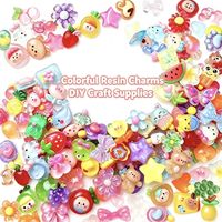 Accessoires en résine transparents à motifs animaux de dessin animé en gros pour boîtes de rangement DIY, coques de téléphone portable et colle crème