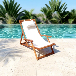 Chaise pliante portable légère et détachable pour l'extérieur avec cadre en aluminium pour la pêche, le jardin, l'hôtel et la villa - Product Image 1