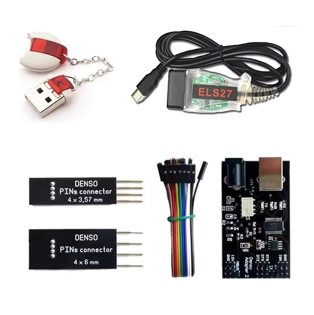 V1.64 MTool Stool Mile-age Adjustment with Software License Dongle Denso Adapter Pin Wire Cable Mile-age Correction Tool