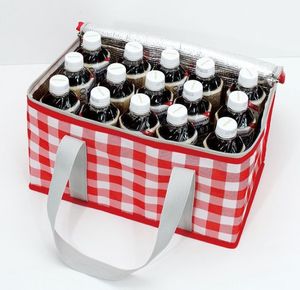 Panier de rangement alimentaire doublé de feuille épaisse pour pique-niques et camping en plein air, sac à déjeuner isotherme - Product Image 2