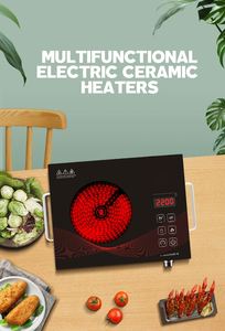 Cuisinière électrique domestique 2200W, plaques chauffantes infrarouges, brûleur numérique multifonction, plaque de cuisson à induction, plaque vitrocéramique - Product Image 4