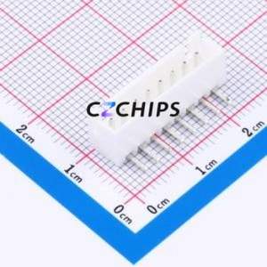 WAFER-XH2.54-8PWZ Wire-to-Board Pin Header Bent Lead Through Hole,P=2.5mm Connector 1x8P 2.5mm Right Angle Insert XH - Product Image 1
