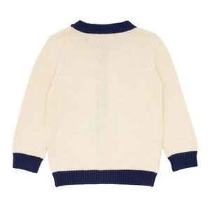 Automne enfants garçons tricoté Cardigan enfants couleur unie coton <span class=keywords><strong>manteau</strong></span> enfant en bas âge manches longues pulls en tricot décontractés - Product Image 6