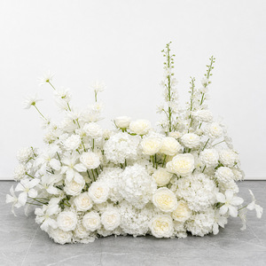 Guirlande de fleurs artificielles en soie de haute qualité, motif végétal vert, pour table de mariage, aménagement floral d'hôtel, séparation de zone commerciale et décoration de sol - Product Image 5