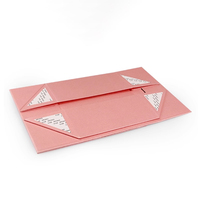Großhandel Benutzerdefiniertes Logo Premium Luxus Karton Faltbare Perücken-Haarverlängerungs-Kosmetik Rosa Magnetische Geschenkverpackung