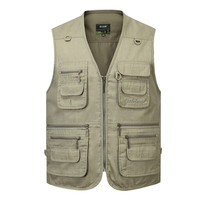 Gilet de travail multi-poches personnalisé avec logo, design à motifs, veste de photographe, veste de chasse, veste de pêche, vêtements de travail, style veste