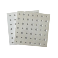 Plaque de plâtre acoustique perforée anti-humidité 2400*1200mm avec trous réguliers, dalles de plafond pour la décoration intérieure