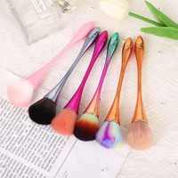Kuas Makeup Kosmetik Lembut Tunggal dari Produsen, Kuas Bedak Tabur Besar untuk Blush On