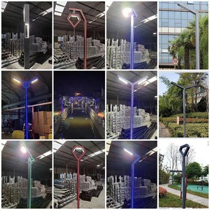 Farola Solar Comercial Impermeable 100W 200W 300W 500W 1000W Sistema Precio Lampadaire Solaire Lámpara Led para exteriores Farola solar - Product Image 3