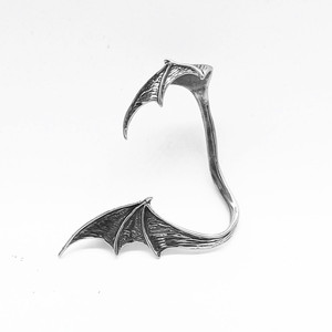 yunnique Dragon Wing <b>Cuff</b> <b>Earrings</b> Stainless Steel Single Ear Clip For Non-Pierced Ears Fashion Jewelry - Product Image 2
