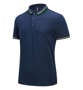 Polos suaves y cómodos para hombre de 200gsm al por mayor, camisetas de trabajo de algodón piqué con estampado bordado personalizado para hombre - Product Image 5