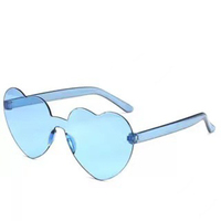 Lunettes de soleil de pêche écologiques en plastique recyclé personnalisé AI-MICH Lunettes de soleil roses en forme de cœur sans cadre pour l'extérieur pour hommes