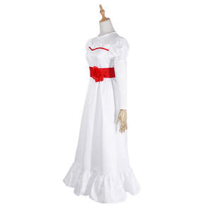 Ecowalson Halloween Fille Halloween Robe Poupée Annabelle <span class=keywords><strong>Cosplay</strong></span> Costume pour Femmes Enfants Adulte Halloween Costume Horreur - Product Image 5