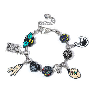 Wowei Wednesday Black Wednesday Pulsera de bricolaje con cuentas de <span class=keywords><strong>la</strong></span> serie de televisión <span class=keywords><strong>Addams</strong></span> Family Pendant - Product Image 1