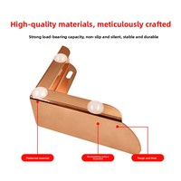 Pieds de meubles en acier au carbone de luxe léger, électroplaqués, pour armoire, meuble TV, table basse, canapé - Conception deux-en-un