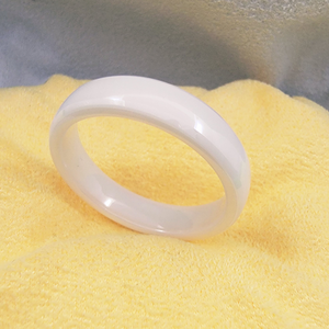 White NTAG216 Smart NFC <b>Ring</b> <b>Ceramic</b> Bangle Bracelet Smooth Round Passive RFID Tag Programmable for Access Glow in the Dark <b>Ring</b> - Product Image 1