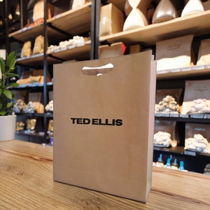 Bolsas <span class=keywords><strong>de</strong></span> Papel Kraft Reciclables Marrones <span class=keywords><strong>con</strong></span> Logotipo Personalizado, Asa Larga y Impresión Offset para Uso Alimentario - En Stock - Product Image 1